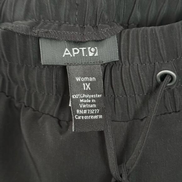 Apt 9 Black High-Rise Drawstring Pants - Size 1X - Picture 6 of 10